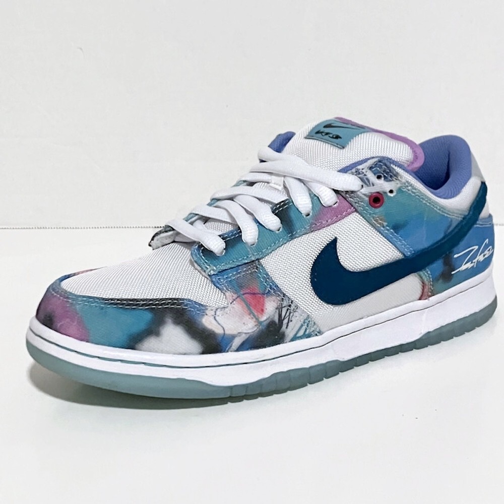 Size 8.5 - Nike Futura Laboratories x SB Dunk Low Bleached Aqua