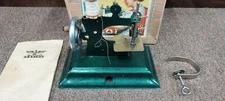 Vintage antique old rare toy sewing machine with box Made in Germany