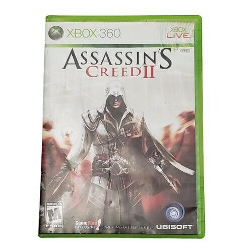 Xbox 360 - Assassin's Creed 2 II Gamestop Case No Map Xbox 360