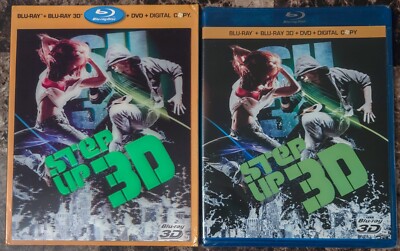 NEW Step Up 3 3D Blu-ray DVD Digital Copy 2010 3-Disc Set w Lenticular Slipcover