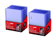 Lot of 50 Ultra PRO 3x4 Regular Toploaders: 2 NIP with 25 each for 50 total