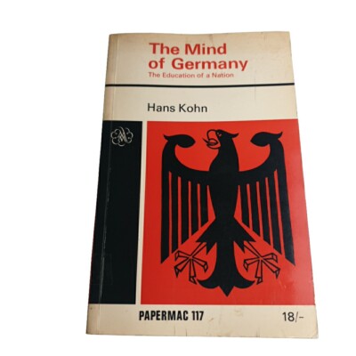 The Mind of Germany Education Hans Kohn Papermac 1965 Paperback Book