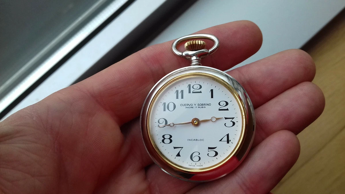 Cuervo Y Sobrino PWCYS1 UT 6376 POCKET WATCH VINTAGE COLLECTION