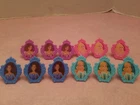 NEW Set of 12 Barbie Rings Party Favor Cupcake Decorations Barbie Doll Ring Set