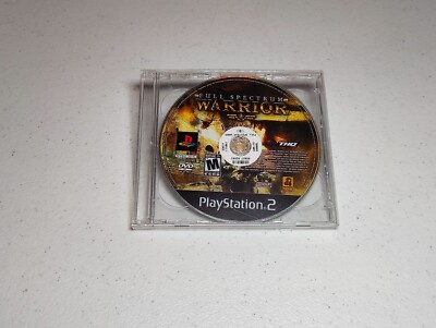 Full Spectrum Warrior (Sony PS2, 2005) Authentic Game NO Manual TESTED/WORKS!!