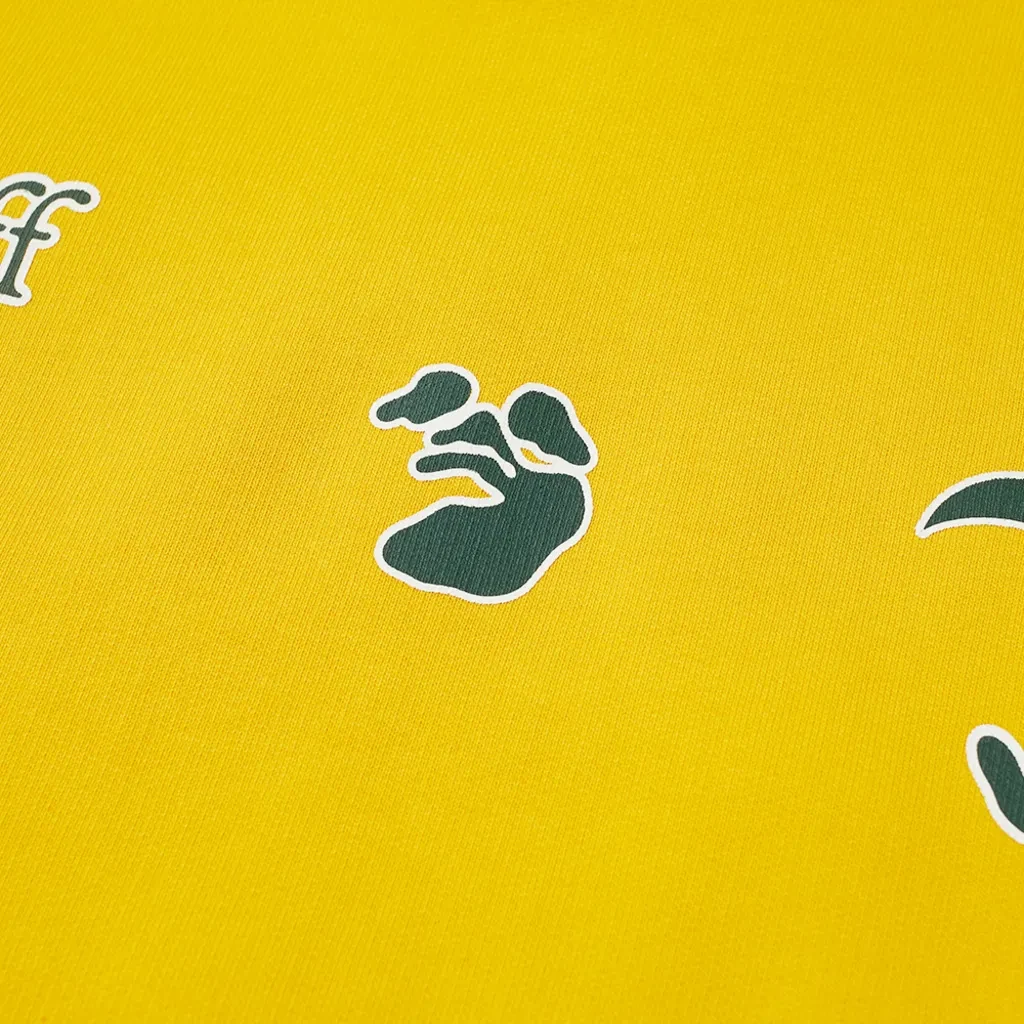 OFF WHITE Felpa con cappuccio da uomo bianca sporca x MLB Oakland A's taglia M giallo blu bianco