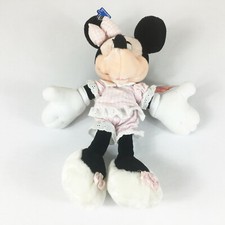 A38 Applause Disney Mickey Stuff Minnie Dress Plush Stuffed Toy Lovey