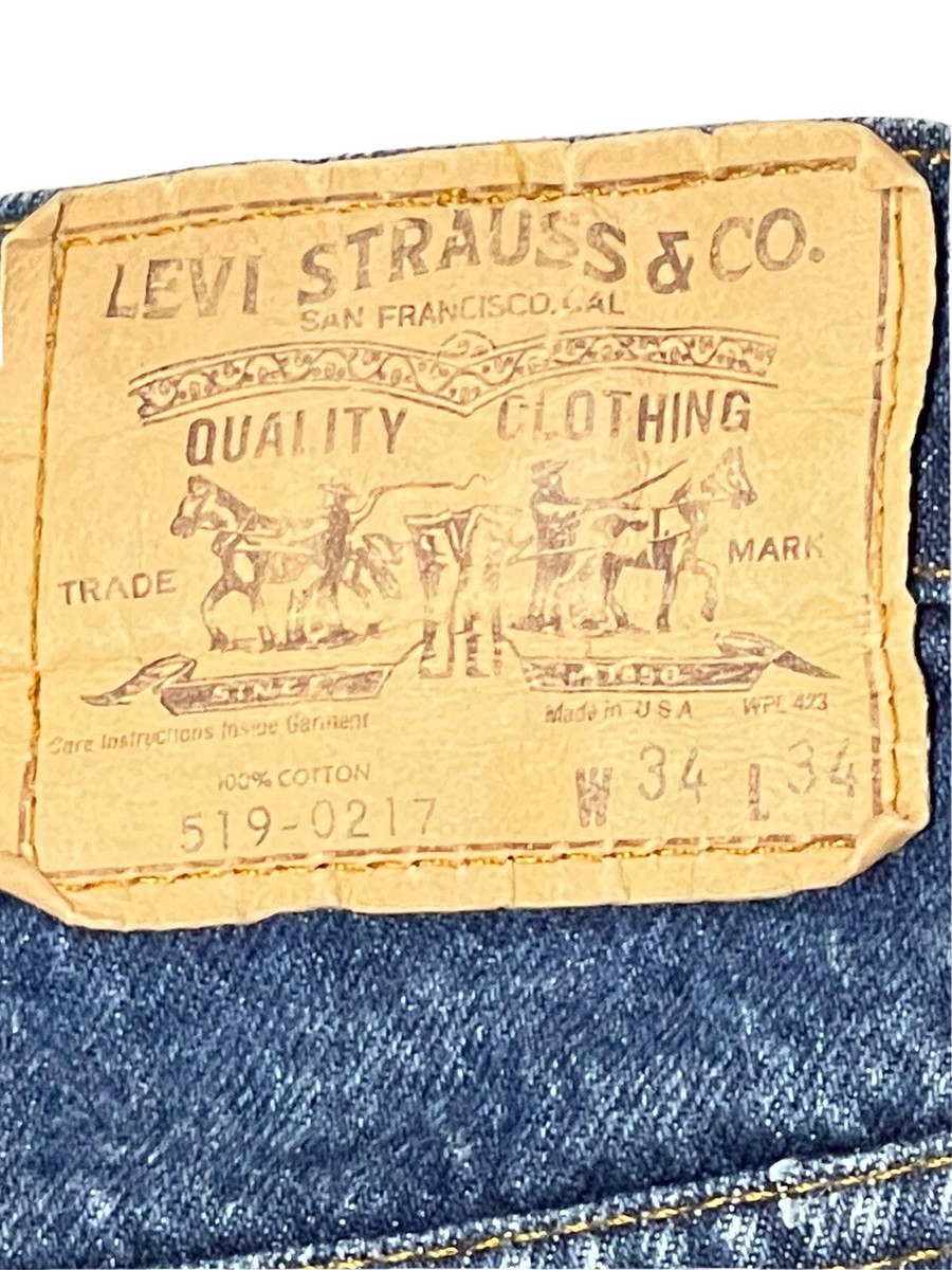 Vintage 80's Levi's 519-0217 Jeans Men's 34x34 (33x32.5 Vintage 80's Levi's 519-0217 Jeans Men's 34x34 (33x32.5
