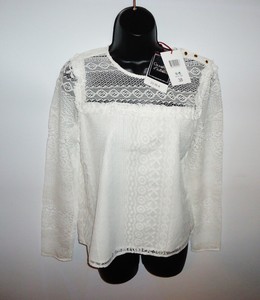 tee shirt femme blanc dentelle