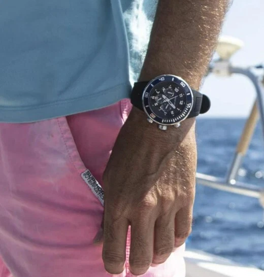 Philip Stein Reloj de Cuarzo Japonés Doble Zona Horaria Cronógrafo Pantalla Analógica Foto 2 de 3