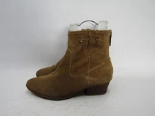 SOFFT Womens Size 7 M Brown Suede Zip Ankle Fashion Boots Bootie