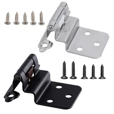 3/8" Overlay Kitchen Cabinet Door Hinge Hardware Self Closing Hinges Lot