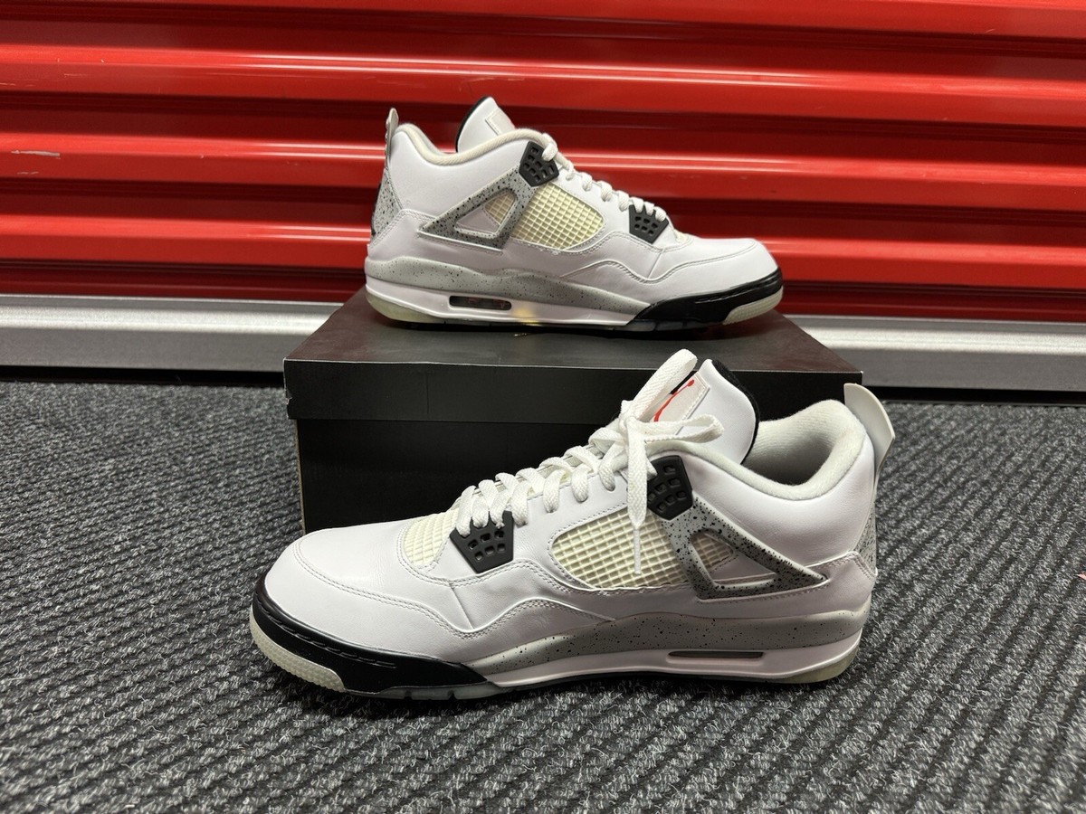Nike Air Jordan 4 Retro Golf White Cement Men's Size 15