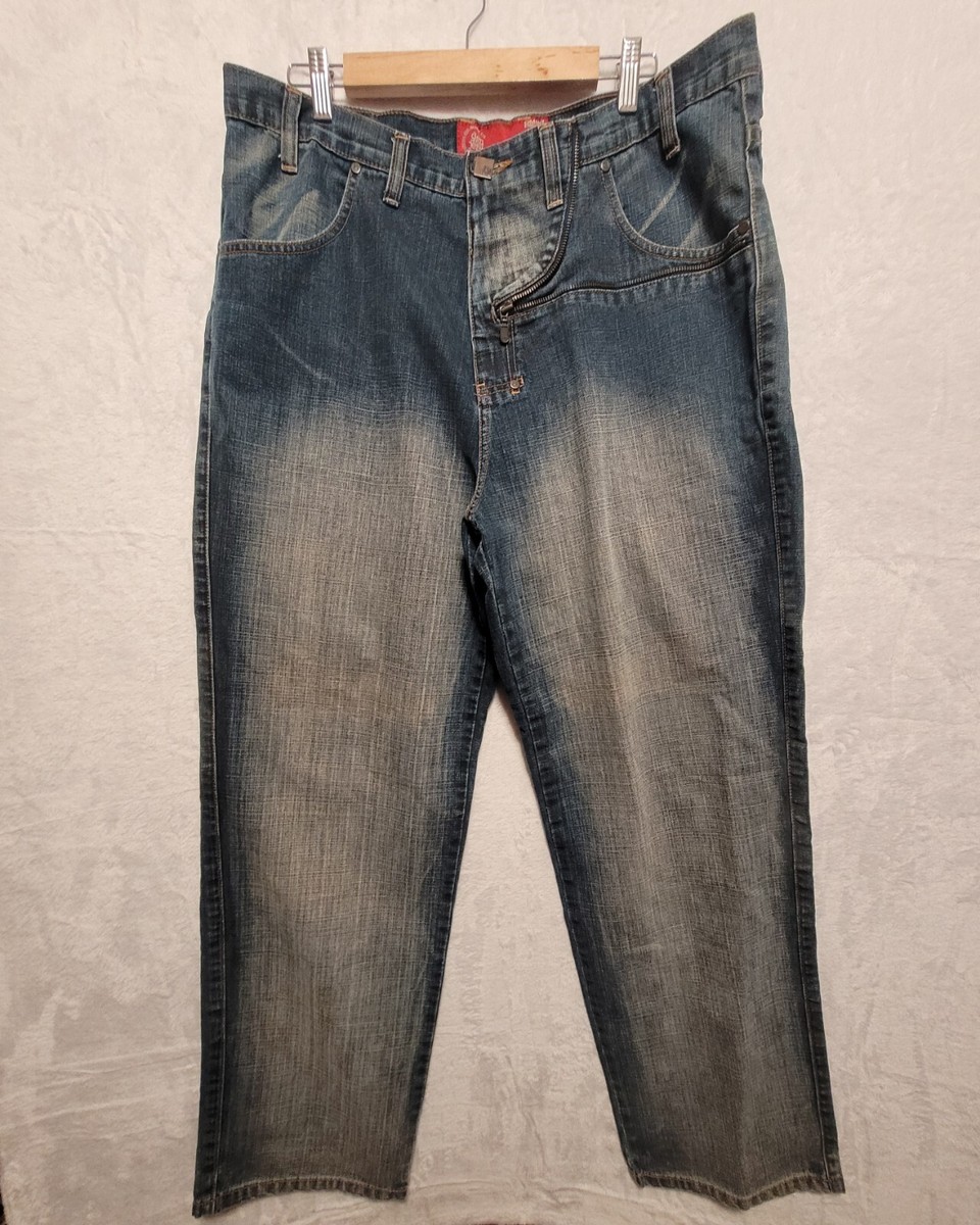 Den Em Jenz Jeans Omavi Baggy Zippered Jeans Size 38 Nwot