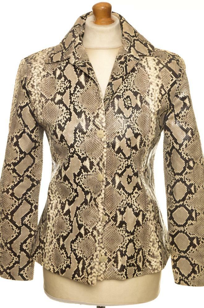 ジャケット・アウター Roen spray coating snake skin jacket