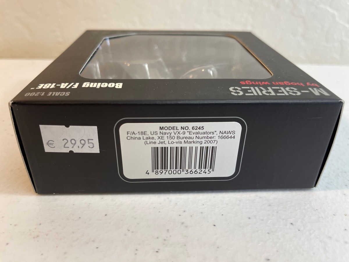 HOGAN M-SERIES #6245 F-18 BOEING F/A-18E EVALUATORS XE100 DIECAST