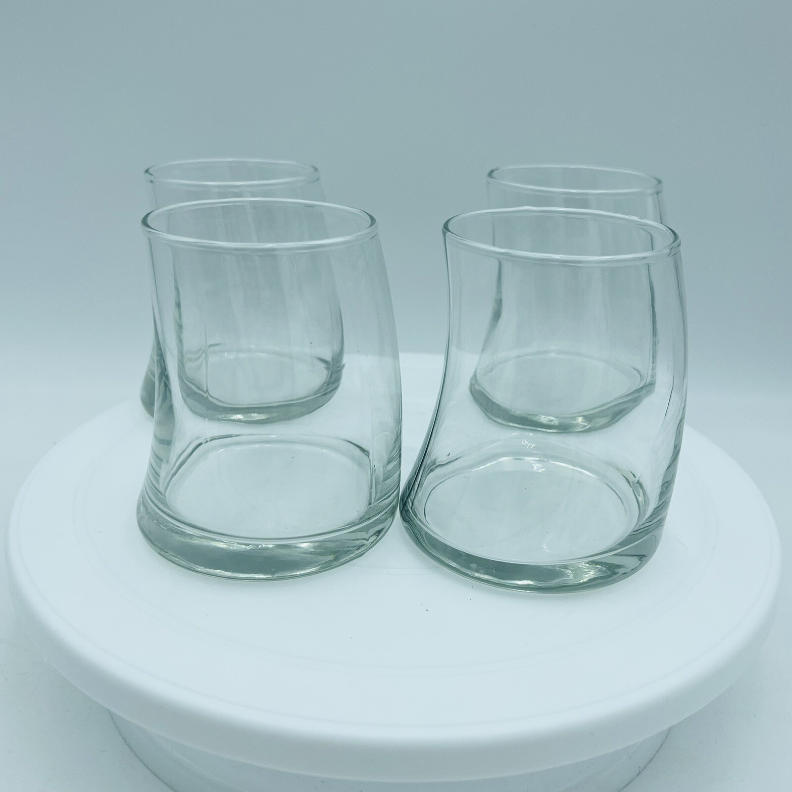 Set of 4 Libbey Barware Slanted Whiskey On Rocks Highball Drinking ...