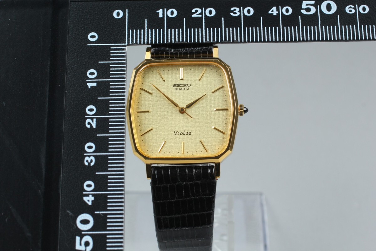 N/BATT [Near MINT] Vintage Seiko Dolce 7731-5120 Gold Men's