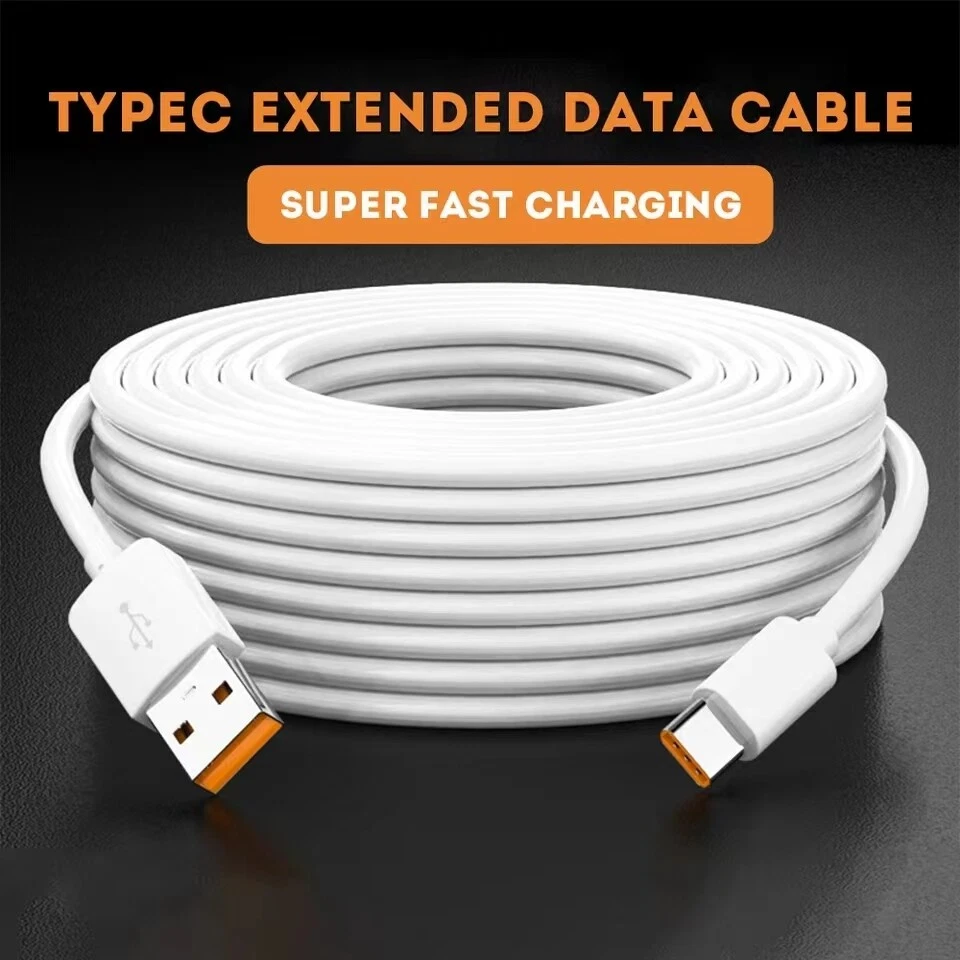 2m/5m/8m/10m Super Long USB Type C Charging Cable Extend Charger Wire For Phone - Image 2 of 4