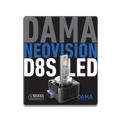 DAMA NEOVISION D8S LED Headlight Bulbs 6000K HID Xenon Conversion Lamps 35W
