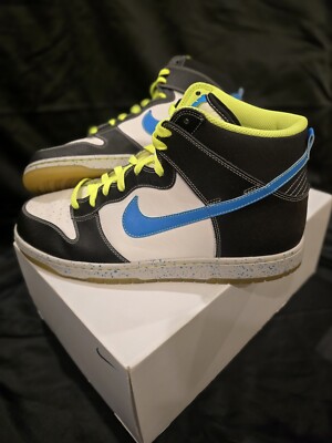 Nike Dunk High AS PRM Size‎ 11 558493-143  White/Blue Glow/Black Nike Dunk High AS PRM Size 13 558493-143 White/Blue Glow  main image 3
