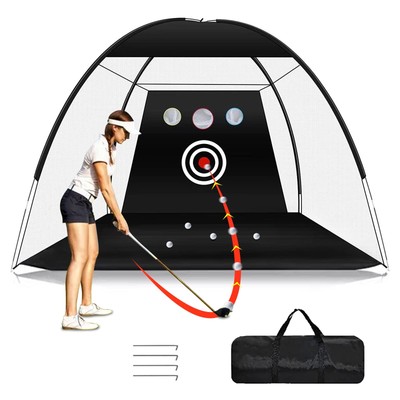 Heavy Duty Golf Practice Net, Golf Swing Net, 10x7ft Golf Hitting Training Ai...