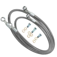 Rear+ Front Brake Hose Line For Yamaha YZ125 125X YZ250 YZ250F YZ250FX YZ250X