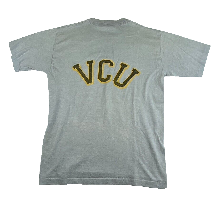 Signal Vintage VCU Shirt Adult Small 80s Grey Virginia Commonwealth  University T