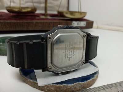Vintage 1980's Casio W-720 100m LCD Digital Watch Korea Model #549