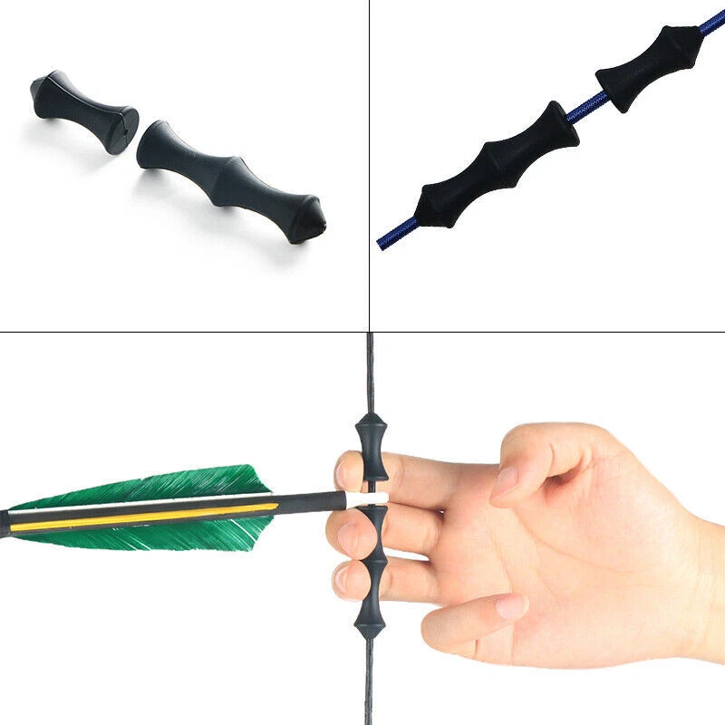 Archery Finger Guard Bowstring Saver Tab For Recurve Bow Silicone Finger Release - Image 3 of 4