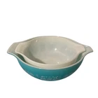 Vintage Pyrex Amish Butterprint Turquoise Mixing Bowls 2.5 & 4Qt