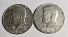 1967 Kennedy Half Dollar lot of 2. Circulated but nice.