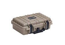 Portable All Weather Waterproof Protective Hard Case, Small Camera Desert Tan