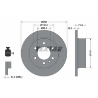 Bremsscheibe Textar 93143303 Hinten, Voll, 1 StüCk