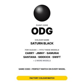 Touch Up Paint For Suzuki Samurai ODG Saturn Black Full Kit Dent Paint Fix