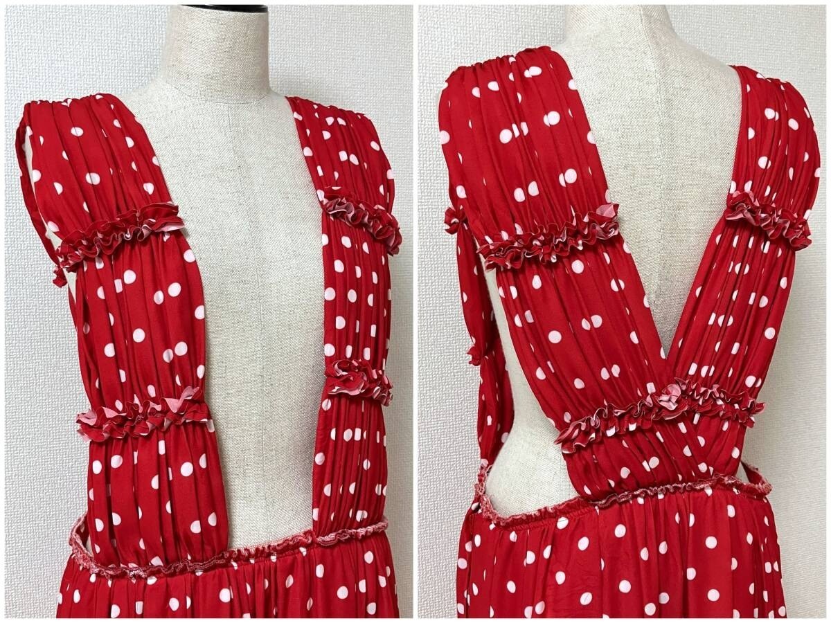 COMME des GARÇONS Polyester Polka Dot Hanging Jumper Skirt Dress