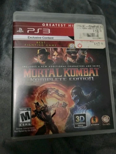 Mortal Kombat -- Komplete Edition (Sony PlayStation 3, 2012)