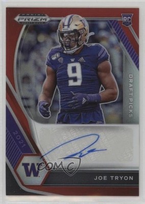 2021 Prizm Draft Picks Red 44/199 Joe Tryon-Shoyinka Tryon Rookie Auto RC 0ud4