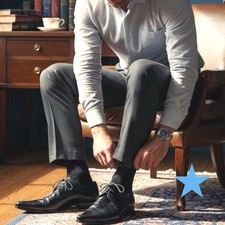 Dolce & Gabbana Mens Pointy Toe Oxford Croc Black Leather Tie Shoes 8.5 Italy