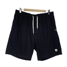 Vuori Kore Short Mens Size XL Black Lined 7" Inseam Drawstring Shorts V302