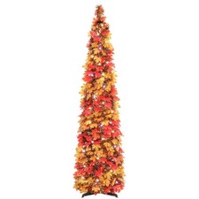 Fall Tree Home Decor, Pop Up Tree with Lights Timer 8 Modes, Collapsible ...