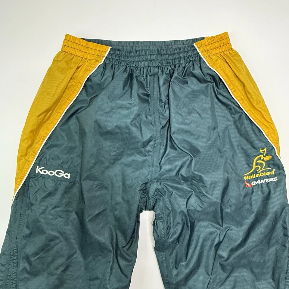 Pantalones de Rugby KooGa Australia Wallabies Para Hombres Grandes Qantas Verde/Amarillo ¡RAROS! Foto 3 de 4