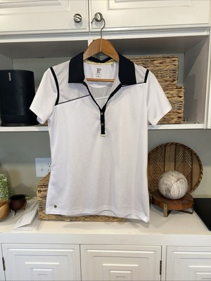 Women s empowered EP golf shirt New York large white black