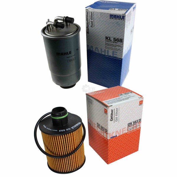 Mahle / Knecht Set Filterpaket Kraftstofffilter Kl 568 ÖLfilter Ox 553D-image