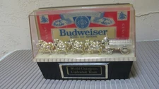 VINTAGE BUDWEISER KING OF BEERS WORLD CHAMPION CLYDESDALE TEAM  8" DISPLAY LIGHT