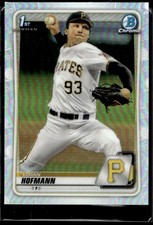 2020 Bowman Draft Chrome Refractor Logan Hofmann Pittsburgh Pirates #BD-160