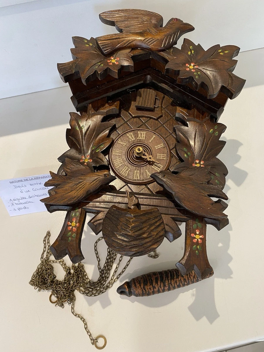 Ancienne Pendule Coucou - Mécanique à Poids Et Balancier - Non Testée