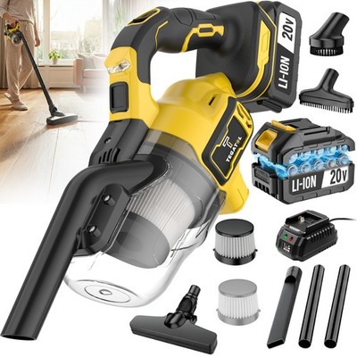 20V Cordless Electric Vacuum Cleaner, 16000pa Powerful Suction