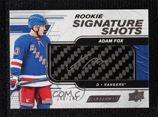 2019 Upper Deck Engrained Rookie Signature Shots /249 Adam Fox #RSS-AF Auto 11jd