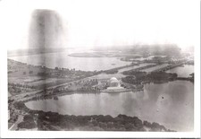 Jefferson Memorial Aerial View, Washington D.C., 1949 B&W Snapshot Photo